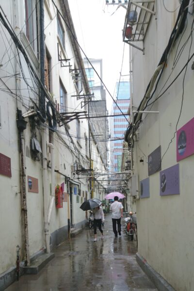 Narrow streets off Nanjing Road