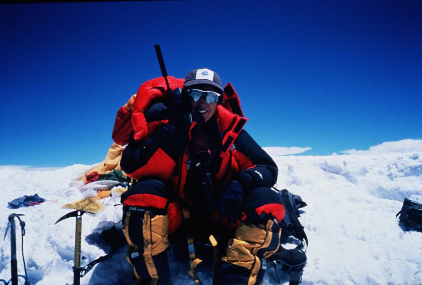 Karla on the Everest climb Karla on the Everest climb